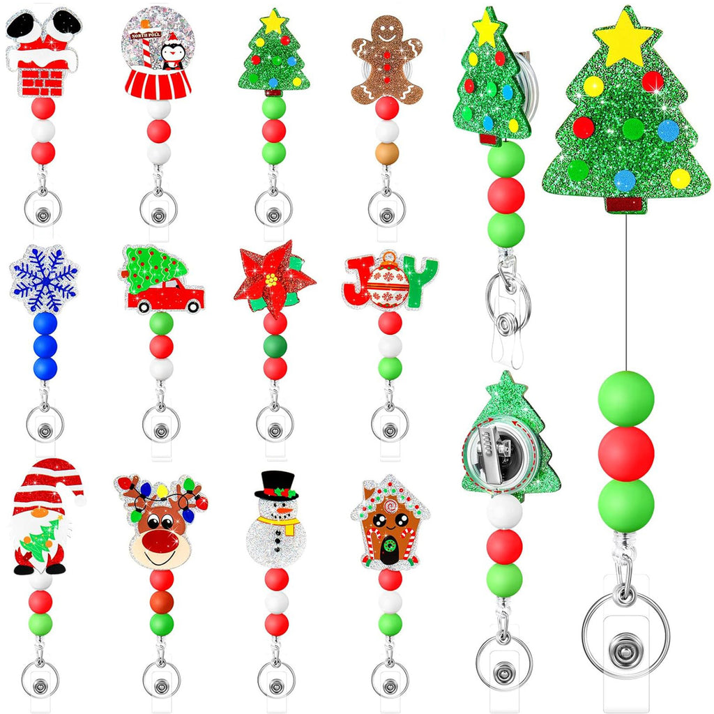 Acrylic Christmas Badge Reel