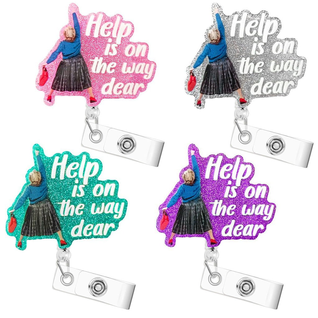 Acrylic Glitter Badge Reel