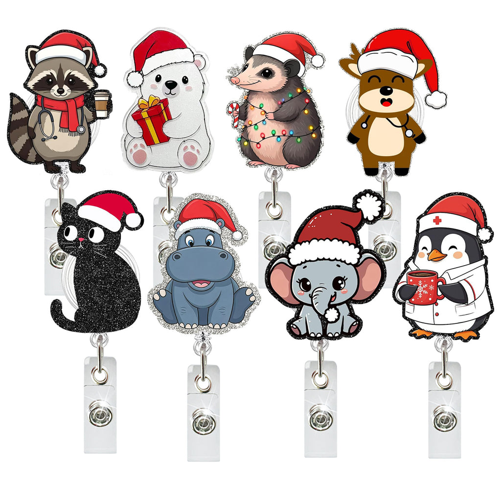 Acrylic Christmas Badge Reel