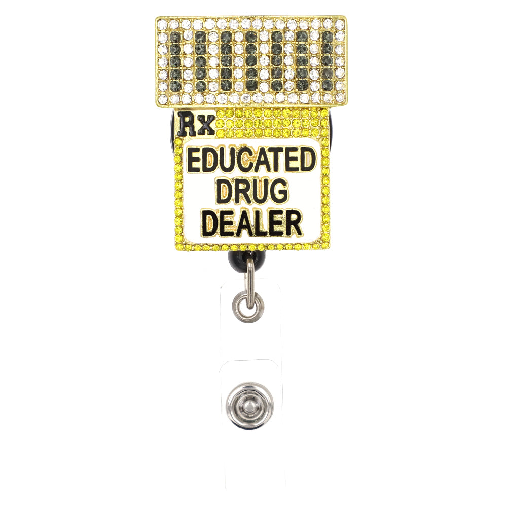 Rhinestone RX Badge Reel