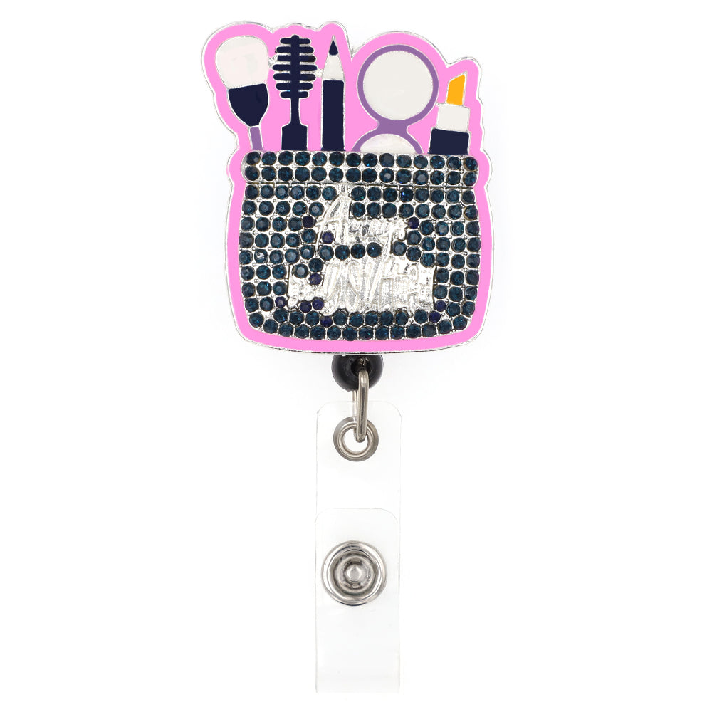 Rhinestone Cosmetic Badge Reel