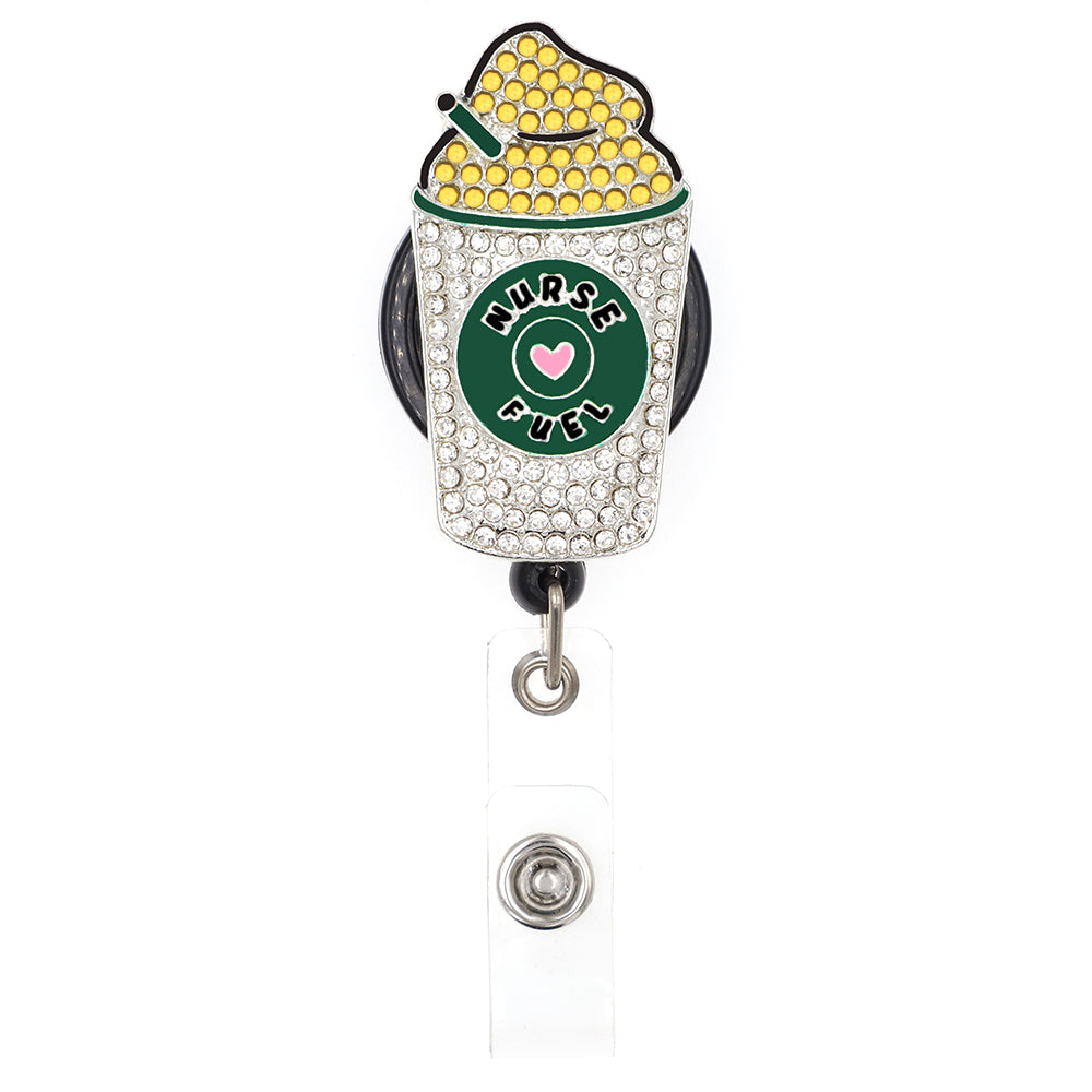 Rhinestone Livin THE NURSE Life Badge Reel